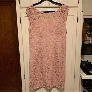 Light Pink / Peach colored lace dress